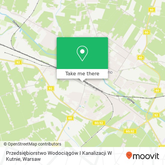 Przedsiębiorstwo Wodociągów I Kanalizacji W Kutnie map