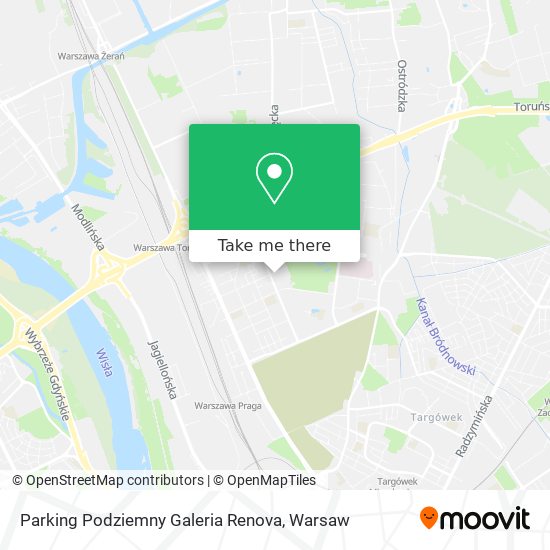 Карта Parking Podziemny Galeria Renova