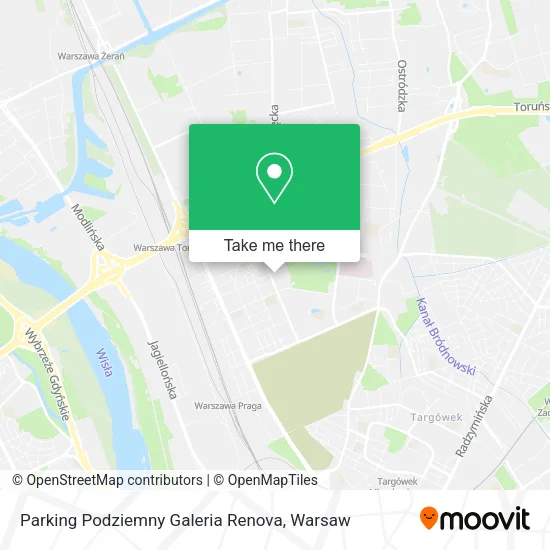 Parking Podziemny Galeria Renova map