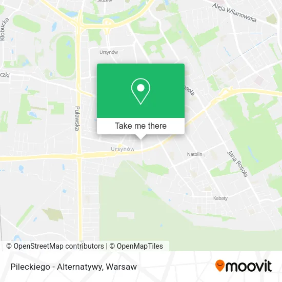 Pileckiego - Alternatywy map