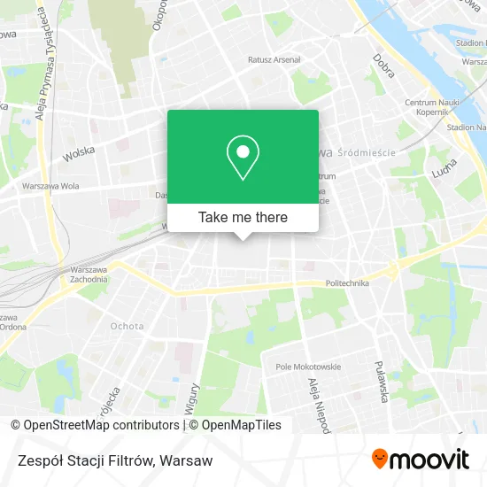Zespół Stacji Filtrów map