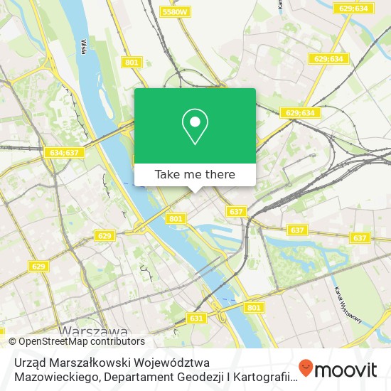 Urząd Marszałkowski Województwa Mazowieckiego, Departament Geodezji I Kartografii map