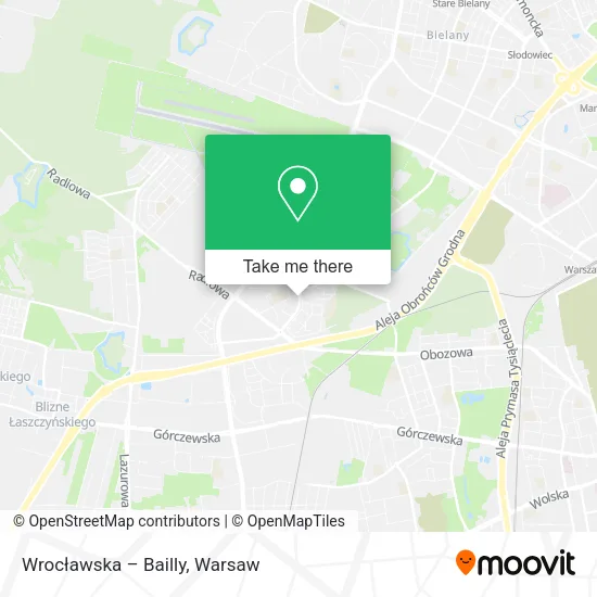 Wrocławska – Bailly map