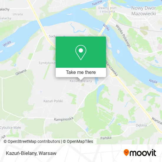Kazuń-Bielany map
