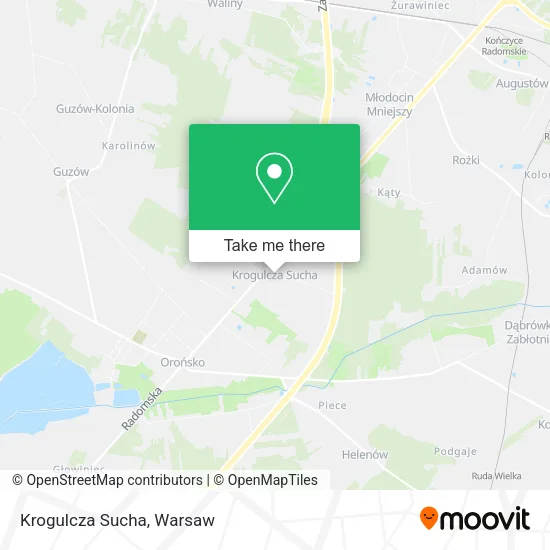 Карта Krogulcza Sucha