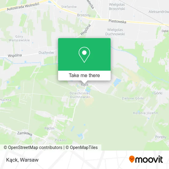 Kąck map