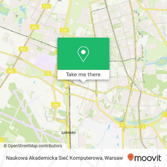 Naukowa Akademicka Sieć Komputerowa map