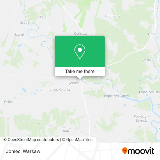 Joniec map