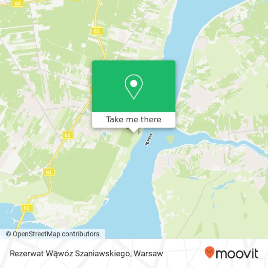 Rezerwat Wąwóz Szaniawskiego map