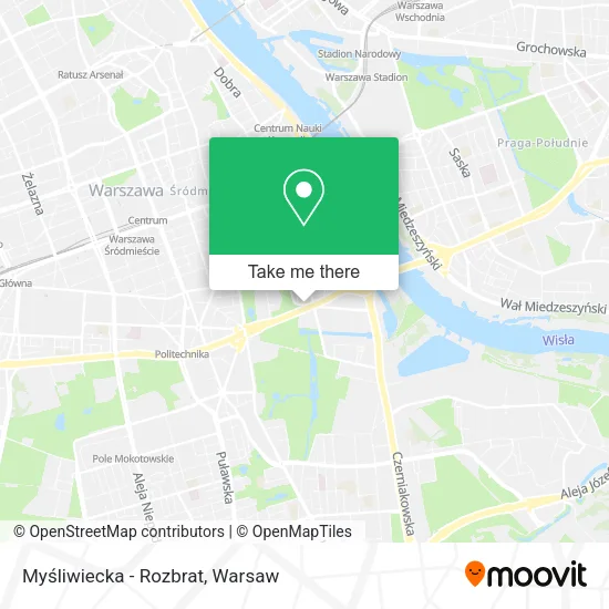Myśliwiecka - Rozbrat map