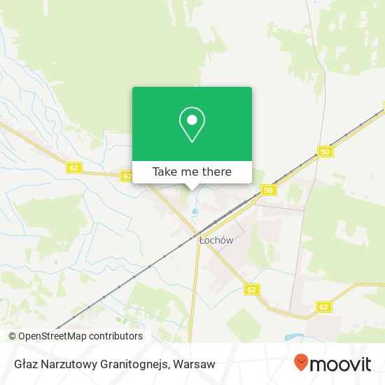 Głaz Narzutowy Granitognejs map