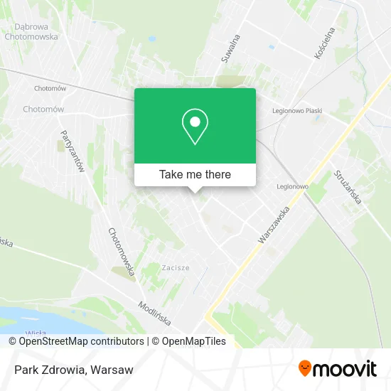 Park Zdrowia map