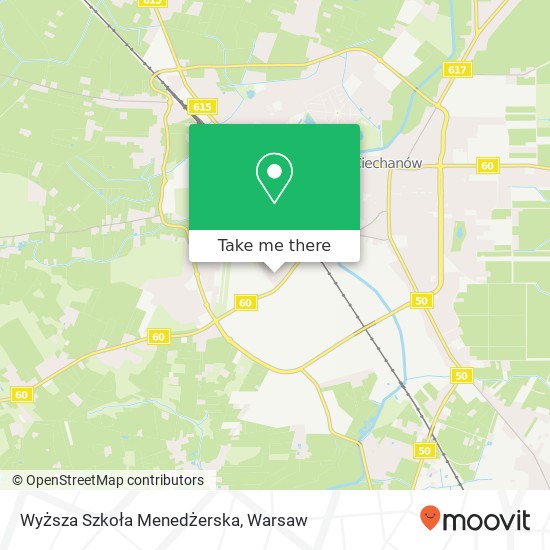 Wyższa Szkoła Menedżerska map