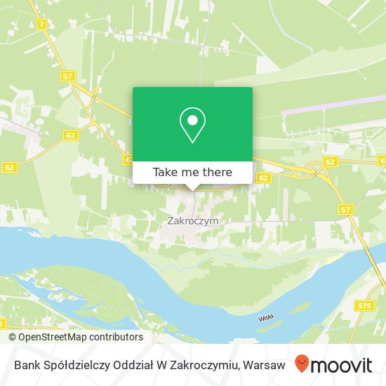 Bank Spółdzielczy Oddział W Zakroczymiu map