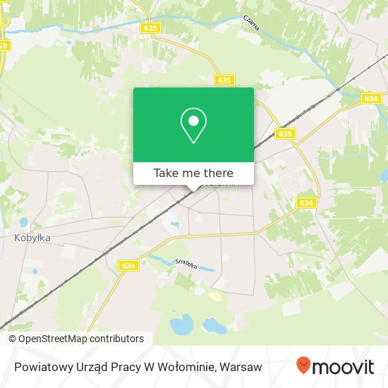 Powiatowy Urząd Pracy W Wołominie map