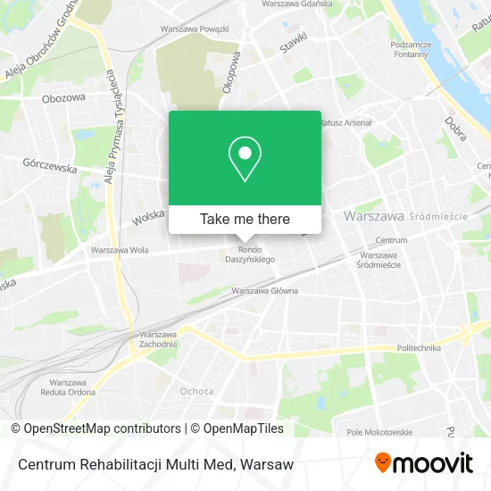 Карта Centrum Rehabilitacji Multi Med