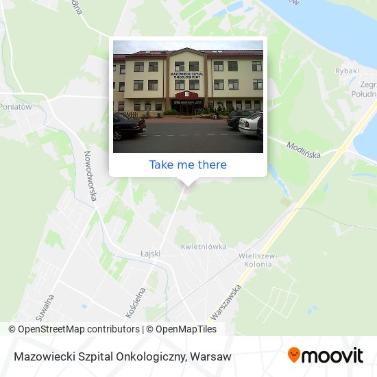 Mazowiecki Szpital Onkologiczny map