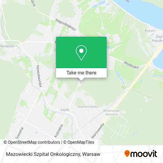 Mazowiecki Szpital Onkologiczny map