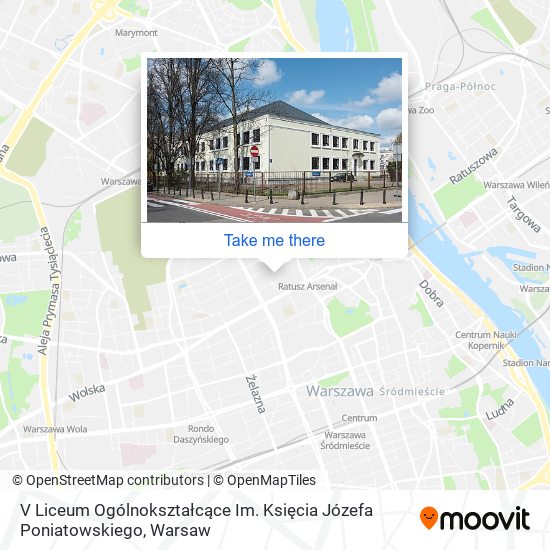 V Liceum Ogólnokształcące Im. Księcia Józefa Poniatowskiego map
