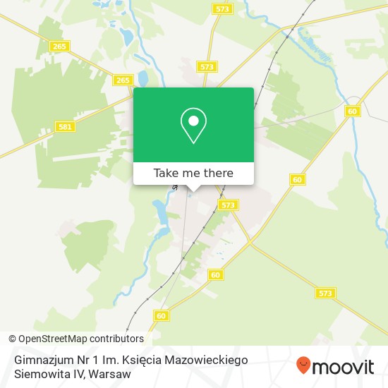 Gimnazjum Nr 1 Im. Księcia Mazowieckiego Siemowita IV map