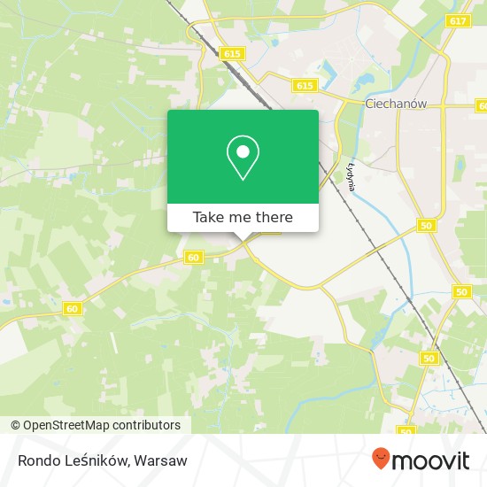 Rondo Leśników map