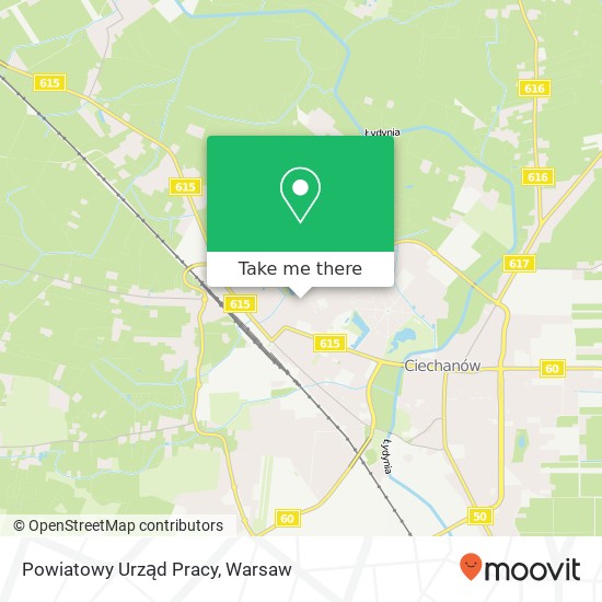 Powiatowy Urząd Pracy map