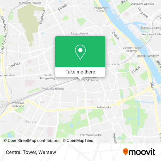 Central Tower map
