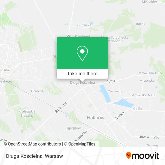 Długa Kościelna map