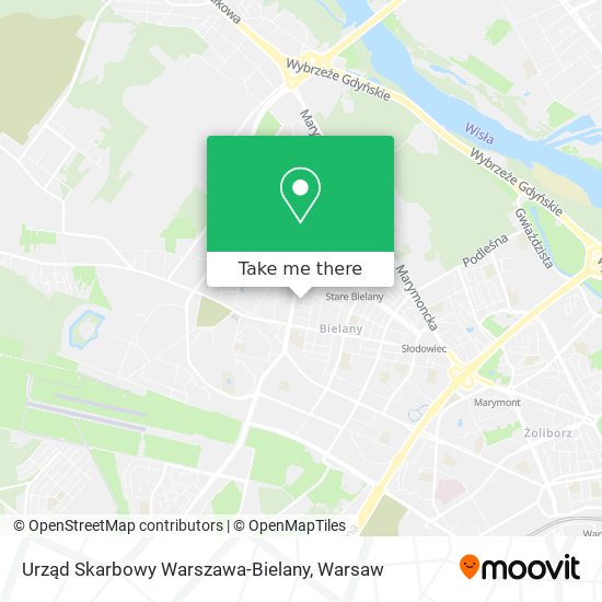 Карта Urząd Skarbowy Warszawa-Bielany