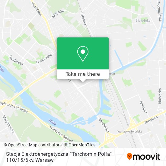 Stacja Elektroenergetyczna ""Tarchomin-Polfa"" 110 / 15 / 6kv map