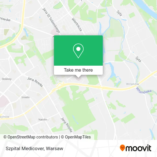 Szpital Medicover map