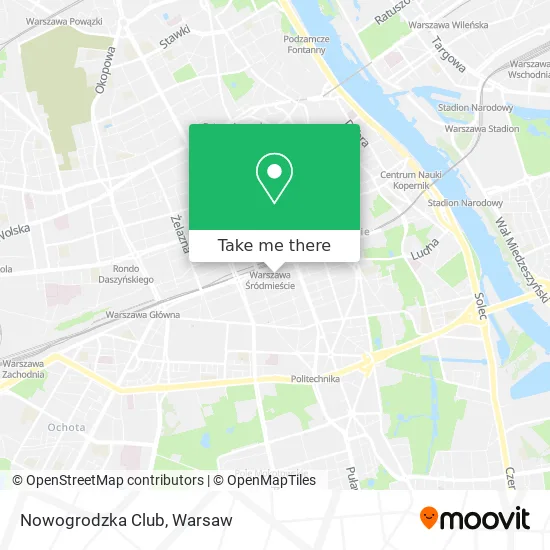 Карта Nowogrodzka Club