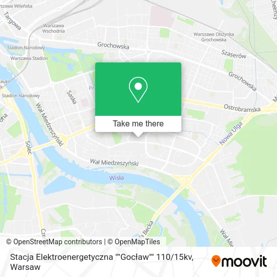 Stacja Elektroenergetyczna ""Gocław"" 110 / 15kv map