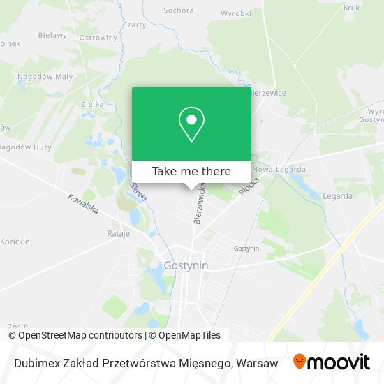 Dubimex Zakład Przetwórstwa Mięsnego map