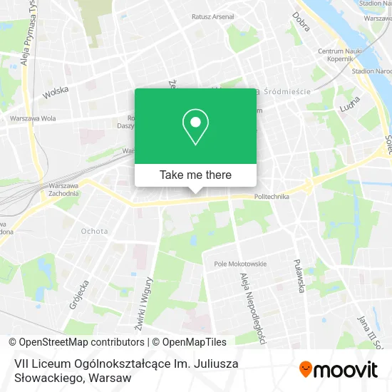Карта VII Liceum Ogólnokształcące Im. Juliusza Słowackiego