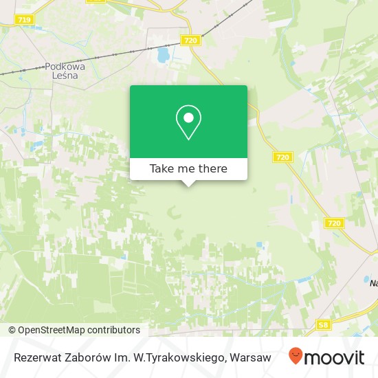 Rezerwat Zaborów Im. W.Tyrakowskiego map