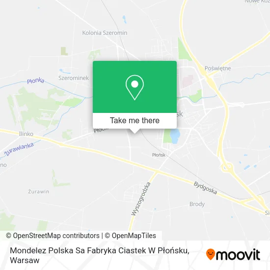 Mondelez Polska Sa Fabryka Ciastek W Płońsku map