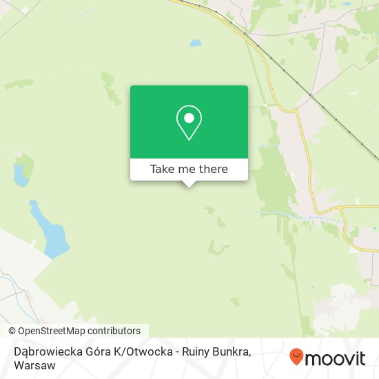 Dąbrowiecka Góra K / Otwocka - Ruiny Bunkra map