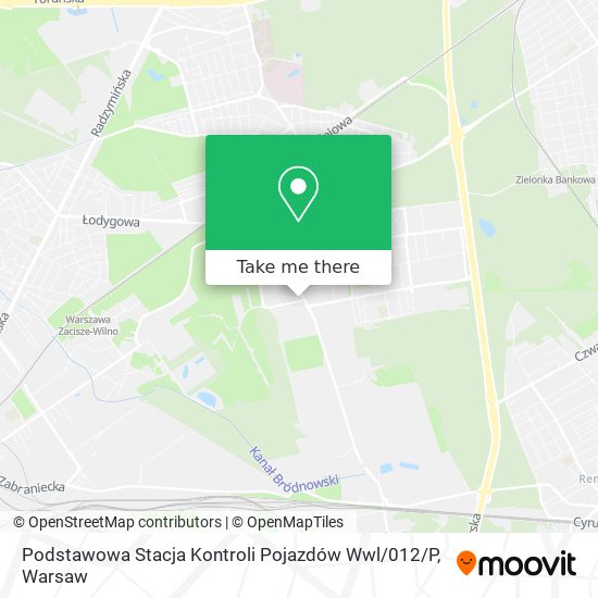 Карта Podstawowa Stacja Kontroli Pojazdów Wwl / 012 / P