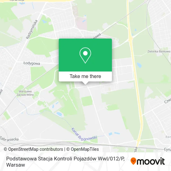 Карта Podstawowa Stacja Kontroli Pojazdów Wwl / 012 / P