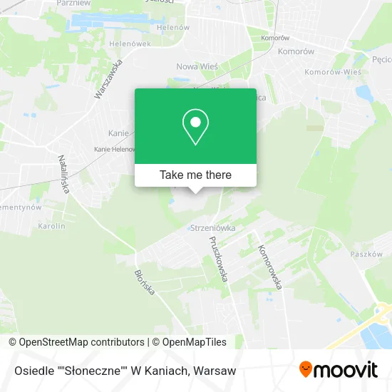 Osiedle ""Słoneczne"" W Kaniach map