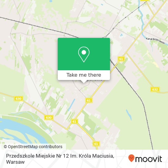 Карта Przedszkole Miejskie Nr 12 Im. Króla Maciusia