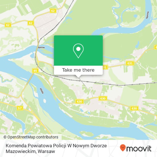 Komenda Powiatowa Policji W Nowym Dworze Mazowieckim map