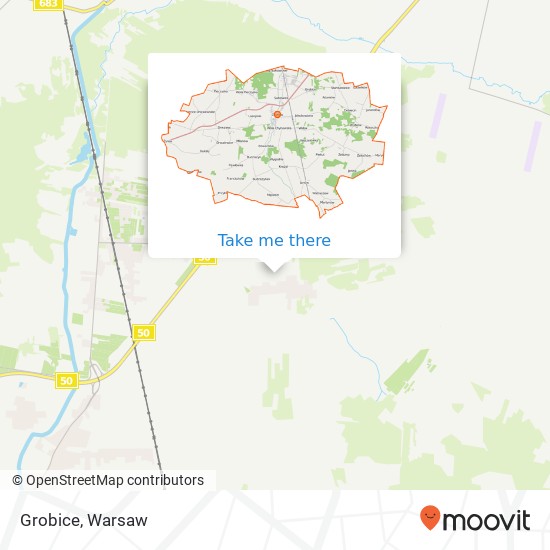 Grobice map