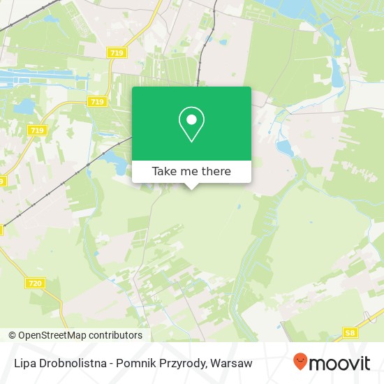 Lipa Drobnolistna - Pomnik Przyrody map