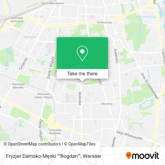 Fryzjer Damsko-Męski ""Bogdan"" map