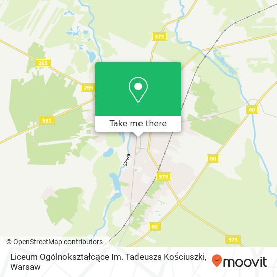 Liceum Ogólnokształcące Im. Tadeusza Kościuszki map