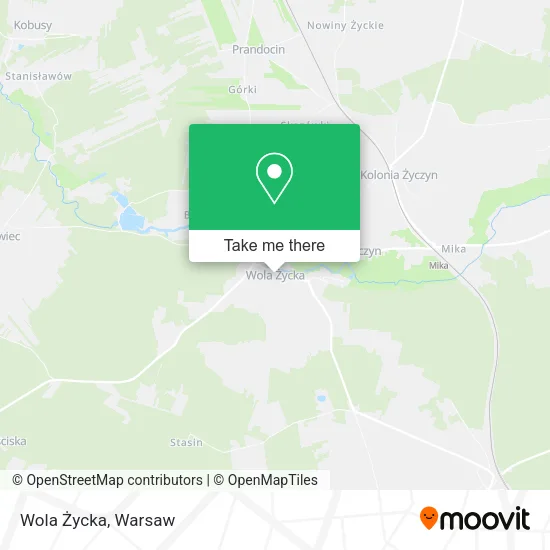 Wola Życka map