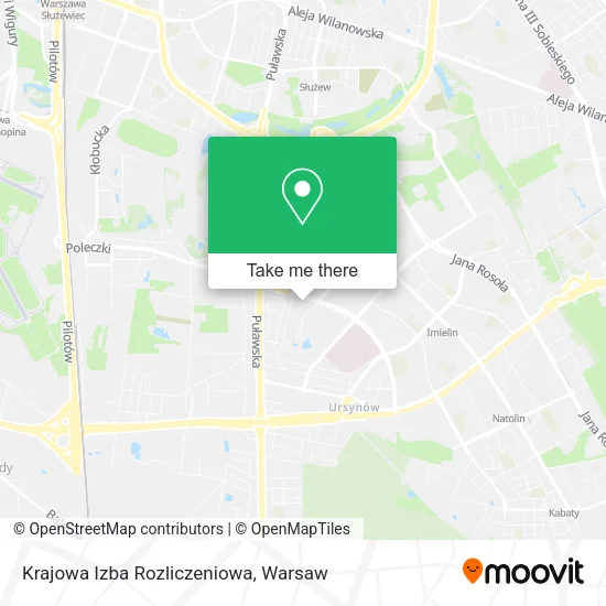Krajowa Izba Rozliczeniowa map