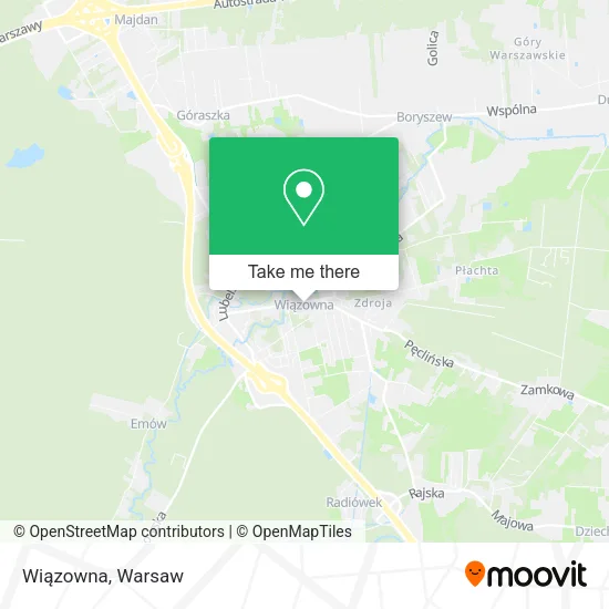 Wiązowna map
